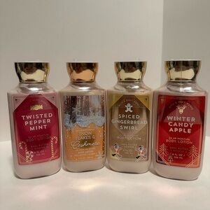 Bath and Body Works Collection of Christmas Lotions